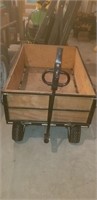 Metal and wood yard cart