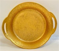 BEAUTIFUL GOLD LUSTRE HANDLED PLATE