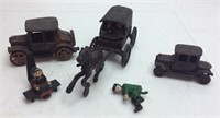 VINTAGE CAST IRON CARS, BUGGY