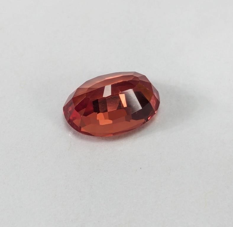 6.40 cts  Lab created Fire Opal Gemstone