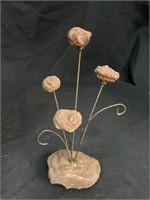 6.5 “ VINTAGE ROSE ROCK SANDSTONE SCULPTURE