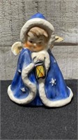 Vintage Goebel Angel With Lantern Figurine 4"