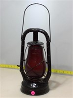 Dietz red glass metal monarch lantern.