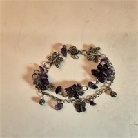 Amythest bracelet