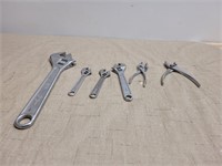 (4) Crescent Wrenches and (2) Pliers