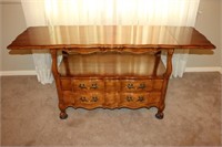 Provincial Louis XV Pecan Buffet Server or Bar