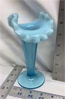 F13) VINTAGE JERRERSON GLASS BLUE OPALESCENT