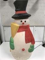 Plastic snowman Christmas decoration