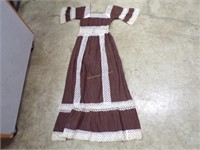 dress, brown