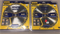 Irwin 10 Inch 24T Tablesaw Blades