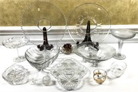 Miscellaneous crystal and glass lot