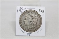 1893 O VF Morgan Silver Dollar