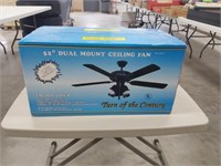52" Dual Mount Ceiling Fan