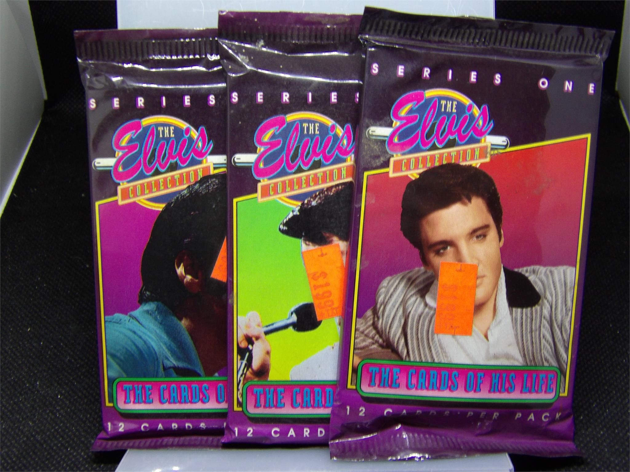 1992 Elvis Presley Sealed Packs Lot of 3
