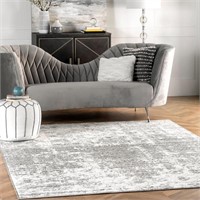 Nuloom Deedra Modern Abstract Area Rug, 4X6, Grey