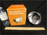 TWO-SOUND ELECTRONIC SIREN - NEW IN BOX