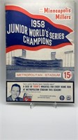 1959 Minneapolis Millers Program