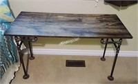 Wood & Metal Pipe table/desk - BR1