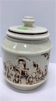 McCoy Frontier Family cookie jar, not marked