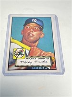 Mickey Mantle 1952 Topps Tookie Reprint