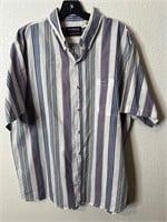 Vintage Striped Button Up Shirt