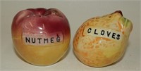 "Nutmeg" Apple & "Cloves" Pear Spice Shakers
