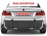 Motor Trend Bumper Guard for Cars - Heavy-Duty Rea