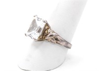 UTC .925 Sterling Silver & CZ Fashion Ring