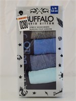 BUFFALO PACK OF 6 BOYS' BOXER BRIEFS SIZE LARGE