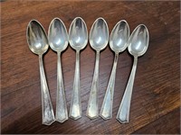 (6) 5.75" sterling spoons, 147.3 grams