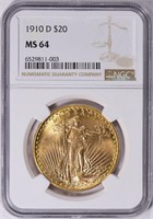 1910-D Saint-Gaudens Gold Double Eagle NGC MS-64