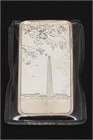 1 OZ SILVER ART BAR - CHERRY BLOSSOMS OF THE