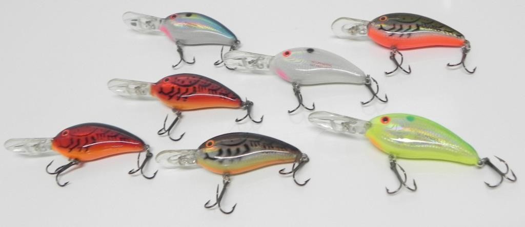 7 SUSPENDING FAT FREE SHADS ETC TREBLE HOOK LURES