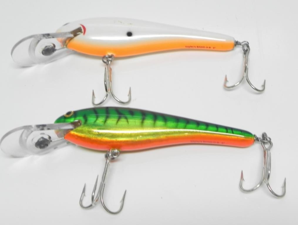 2 BAGLEYS BANG-O-B TREBLE HOOK 6" LURES