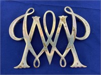 1950 William & Mary Brass Cypher Trivet