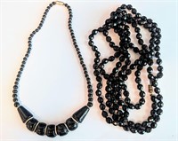 Nice Black Beaded Fashion Necklaces