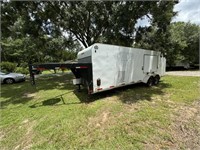 2015 C&W 20' GOOSENECK ENCLOSED TRAILER