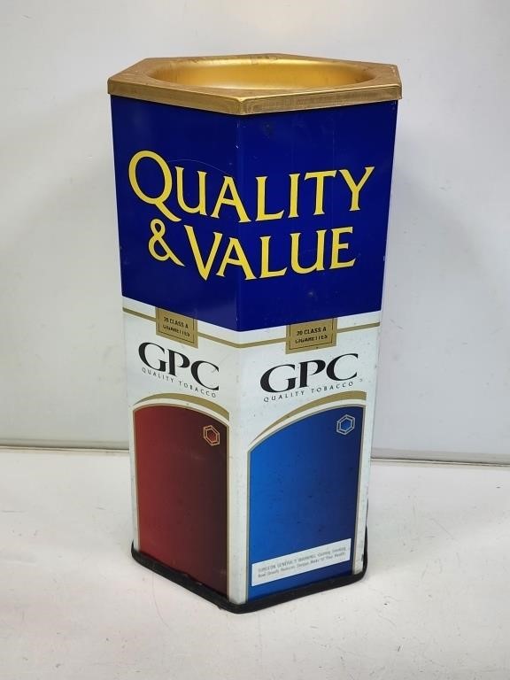 Metal GPC Cigarettes Pedestal Ash Tray