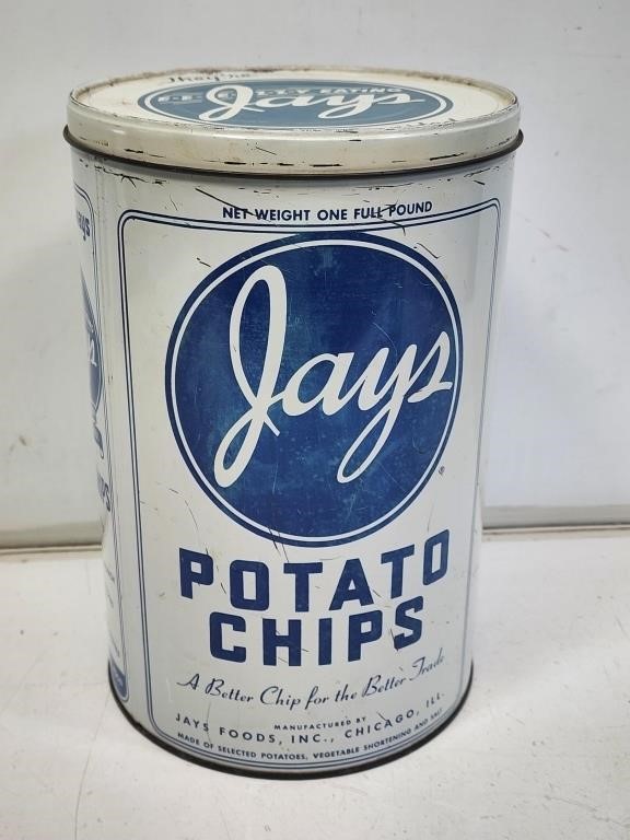 Jays Potato Chips Advertising Can