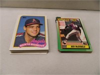 Topps Baseball Cards; 1989 & 1990; 3" x 4" x 15";