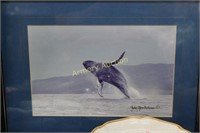 SIGNED JUMPING WHALE PHOTO