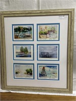 Six framed Jeanne Conrad and Dolores Witt picture