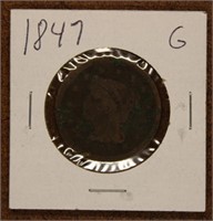 1847 Large Cent