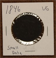 1846 Small Date Large Cent