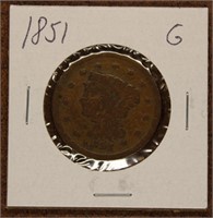 1851 Large Cent