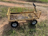 Yellow wagon utility cart
