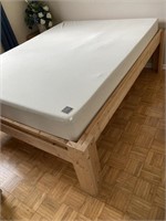 Queen Size Wood Frame & Foam Mattress