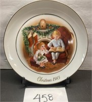 Christmas 1983 Glass Plate