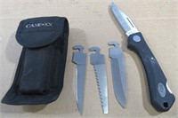 CASE XX KNIFE WITH 3 INTERCHANGEABLE BLADES