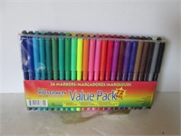 LARGE PACK OF MARKERS, CRAYONS, COLORED PECILS